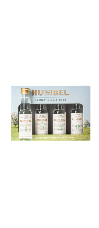 Bio Nummernbrand - Portionen Packung 4x2cl, 43%vol. (Bio-Knospe*)